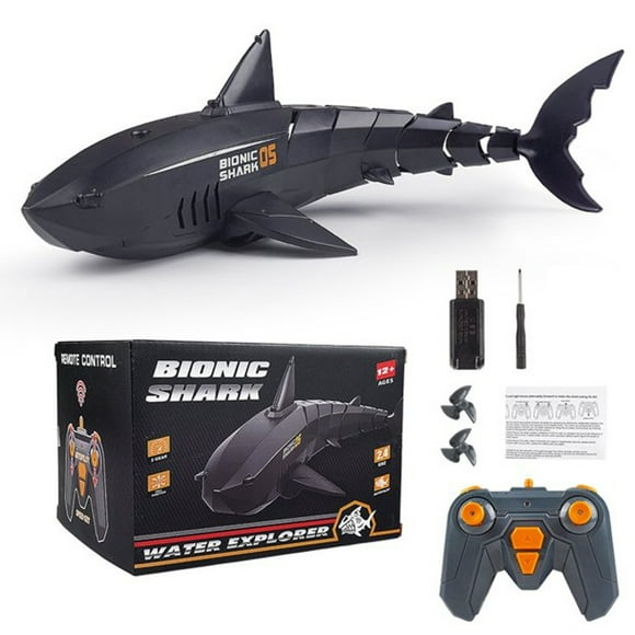 Kids Remote Control Rechargeable Electric Submarine Shark Toy Gift