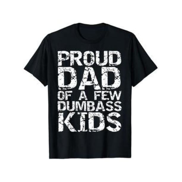Camiseta de algodón de manga corta para hombre y mujer, divertida, broma para el Día del Padre, regalo para papá orgulloso de unos pocos tontos.
