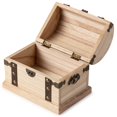 thumbnail image 3 of 8 Pack: 7" Wood Box with Metal Accents by Make Market, 3 of 4
