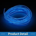 thumbnail image 4 of Cuerda de luz LED EL de 3 metros Unique Bargains, luz de neón flexible para decoración de automóviles, tira LED USB (5V) azul, 4 of 7