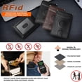 thumbnail image 6 of Genuine Leather Men Airtag Wallet Credit Card Money Airtag Holder Air Tag Case, 6 of 8