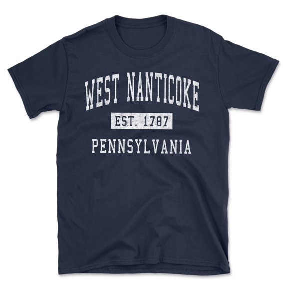 West Nanticoke Pennsylvania Classic Established Men's Cotton T-Shirt