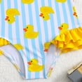 thumbnail image 5 of MEZZALL Summer Girls Swimsuit Floral Print Bikini Style Bathing Suit For Toddler Kids Beach Pool Party Brazilian With Cartoon / Flower Print Beachwear, 5 of 7