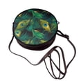 thumbnail image 4 of Lsque Peacock Feathers2 Pattern Shoulder Bag – Microfiber Leather Crossbody with Detachable Strap & Handle Ring, Waterproof & Durable, Elegant Everyday Carry, 4 of 5