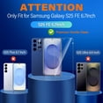 thumbnail image 2 of Protector de Pantalla Samcorn Galaxy S25 FE Paquete 3+3 HD Transparente, 2 of 7