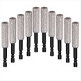 thumbnail image 1 of Juego de 10 Brocas de Diamante Seco de 12 mm para Cerámica, Granito, Azulejos, Vidrio, Mármol, Ladrillo y Piedra con Vástago Hexagonal de 1/4 Pulgadas, 1 of 5