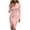 Pink, variant on Womens Long Sleeve Cocktail Dresses Pearls Strap Bodycon Midi Dress for Wedding, Prom, Cocktail Party, Bridal Shower Pink M