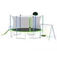 thumbnail image 5 of 14FT Trampoline with Slide and Swings, Large Outdoor Backyard Trampoline with Basketball Hoop and Ladder for Kids and Adults, 5 of 7