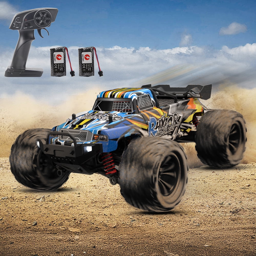 1:16 Remote Controlled RC Car Offroad 40 km/h Monster Truck Buggy 4WD Truck Car with 40+ Minutes Playtime Toy