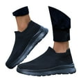 thumbnail image 3 of XIMIN Men's Knit Sock Sneakers Slip-on Walking Shoe Flat Pull-on Workout Lightweight Breathable Trainer Comfortable Fashion Sneakers Tennis Gym Sneakers, 3 of 7