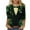 Beige, variant on St Patty's Day Shirt Women 2026 Casual Plus Size 3/4 Sleeve Irish Clover Shirts Funny Saint Patrick's Tunic Tops