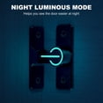 thumbnail image 4 of 90° Flip Barn Door Latch Luminous Hardware Safety Gate Bolt Lock with Screws & Glue Black, 4 of 6