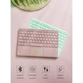 thumbnail image 4 of STYU Keyboard Case Compatible with iPad 9.7 inch 6th / 5th Gen,Slim Smart Case Detachable Stand Tablet Keyboard Case and 1 Mouses,with Smart Touchpad Built in Pencil Holder, Auto Sleep - Pink, 4 of 9