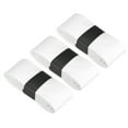 thumbnail image 1 of Tennis Racket Grip Tape, PU Racquet Overgrip with Damping Ridges Anti-Slip Absorbent Perforated Handle Grip Flat Adhesive for Badminton Pickleball, White 3 Pack, 1 of 6
