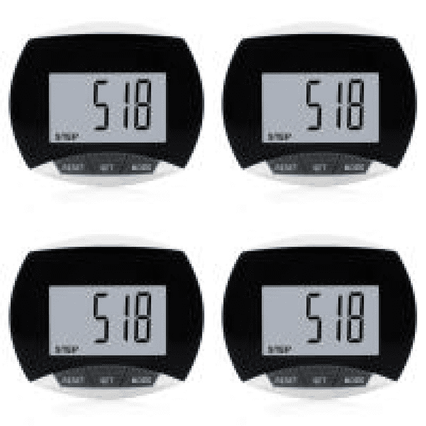 Podómetro Digital para Con Clip Incorporado Contador Pasos 3D Correr ()
