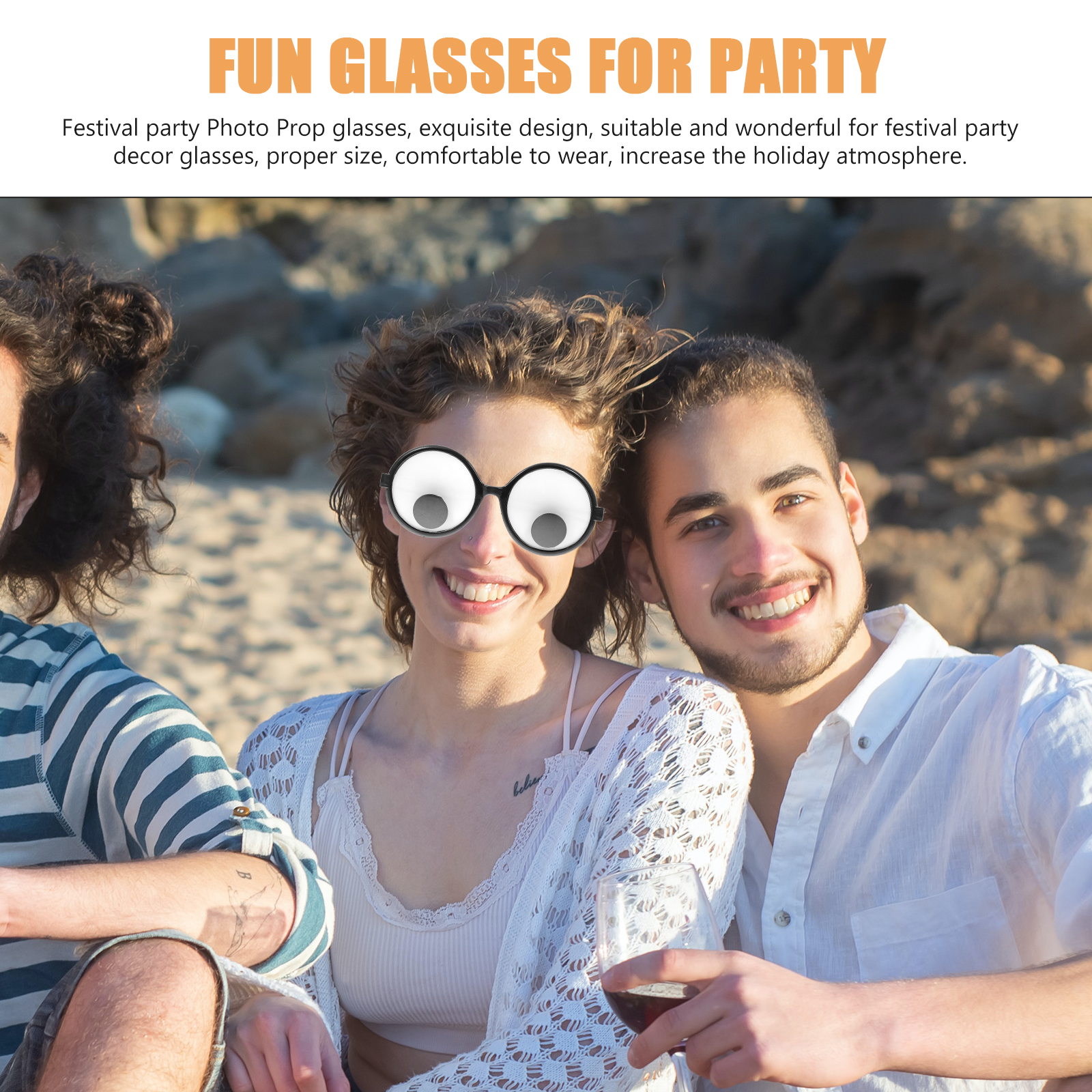 Party Supply Festival Glasses Prop Movable Eyeball Safety Glases Fashionable Halloween Plastic - image 4 of 6
