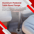 thumbnail image 3 of 4X RV Table Base Aluminum Pedestal Table and Floor Mounting Base with 12 Mounting Holes and Screw, 3 of 7
