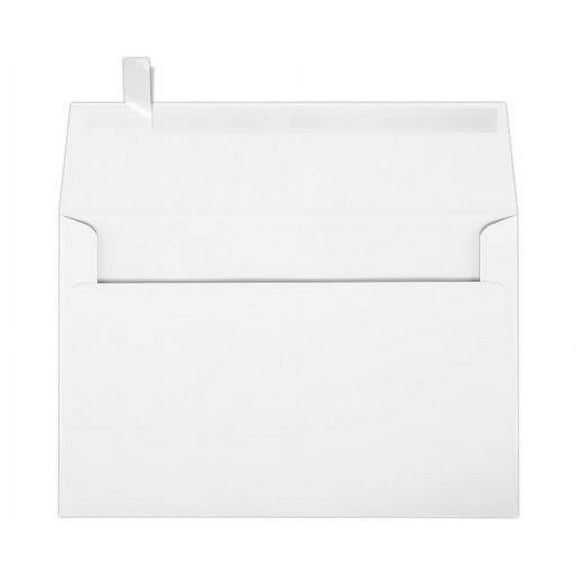 Luxpaper A9 Invitation Envelope, (5 3/4 X 8 3/4), White Linen, 50/Pack