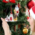 thumbnail image 3 of Decoraciones navideñas Meskcv Colgantes para árboles de Navidad Familia personalizada Gatos de madera paquete de 2 estilos 3, 3 of 3