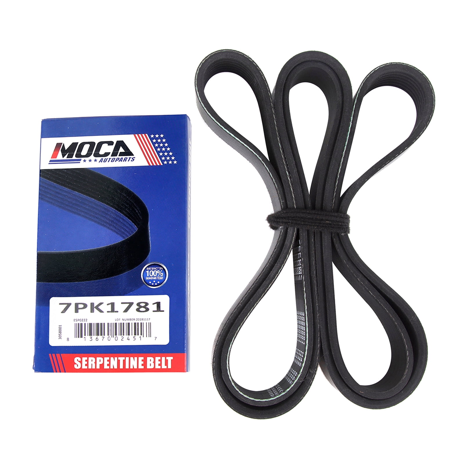 MOCA AUTOPARTS Serpentine Belt Drive Component Kit Fit for 2003-2007 Honda Accord 2.4L & 2003-2007 Honda Accord