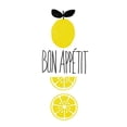 thumbnail image 3 of Dos Santos, Bella 12x14 Black Modern Framed Museum Art Print Titled - Bon Appetit Lemons, 3 of 5