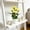 Yellow, variant on Artificial Rose Flower Potted Plant, Small Fake Flower Arrangement with Pot for Home Office Desk Decor