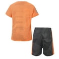 thumbnail image 4 of Vxuxlje Kids Boys Summer Sporty Leisure Short Sleeves T-shirt Shorts Set Quickly Dry Sport Basketball Orange 160, 4 of 7