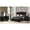 Black, variant on Sophia Crystal Tufted 4PC Vanity Full Bedroom Set in Cream made with Wood