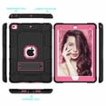 thumbnail image 2 of iPad 2 Case, iPad 3 Case, iPad 4 Case, Dteck Shockproof Stand Kids Case Protective Cover, Black / Rose, 2 of 6