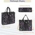 thumbnail image 6 of FORMRS Womens Corduroy Tote Bag Crossbody Shoulder Handbag with Pocket, Gothic Floral Print, 6 of 7