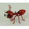 thumbnail image 2 of Ensemble de 4 Sculptures de Table de Fourmi en Métal Rouge / Tentures Murales, 2 of 3