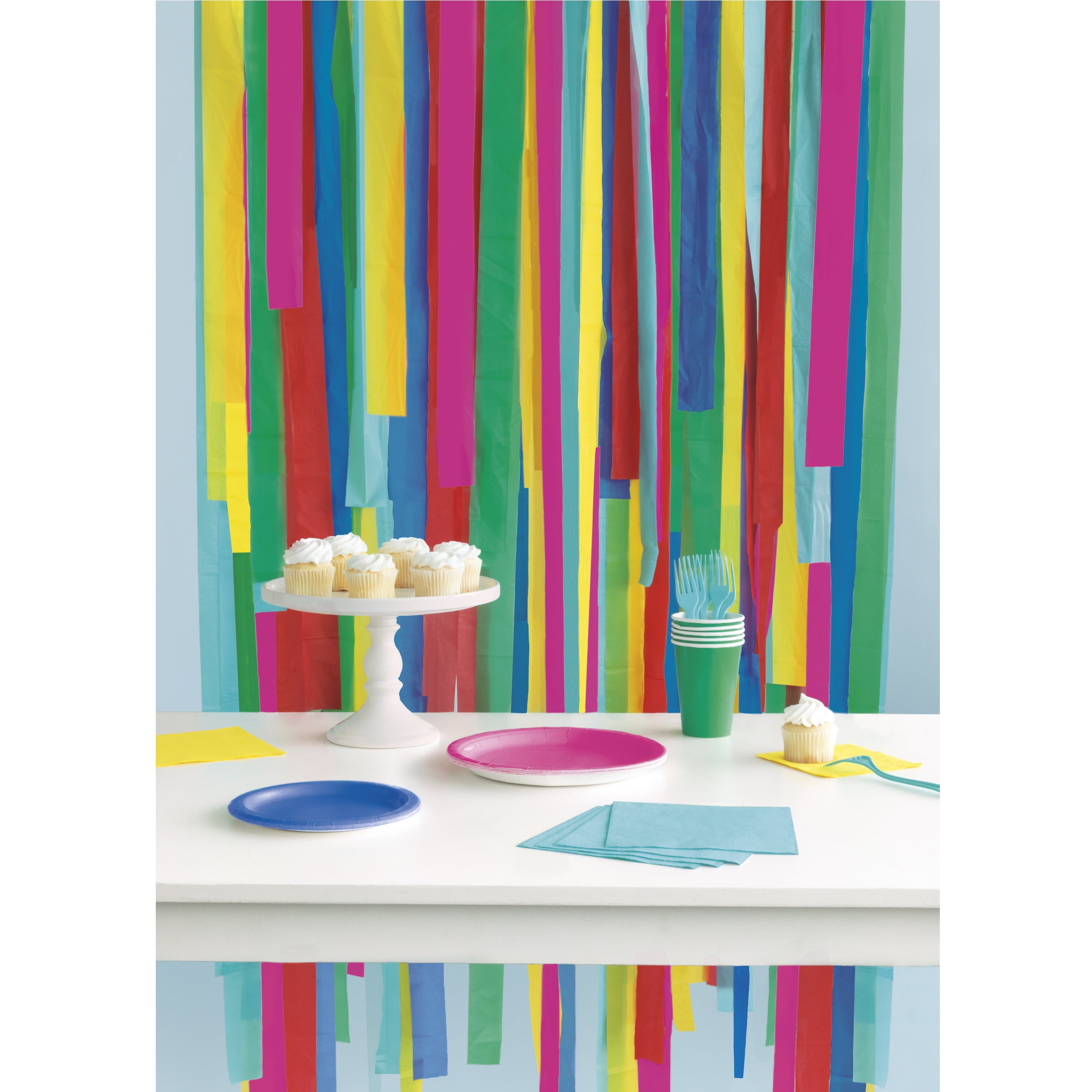 Vibrant Rainbow Retro Room Decorating Kit - Pack of 12 - Versatile & Long  lasting Paper Decorations, Unique & Eye-catching Party Accessory - Perfect