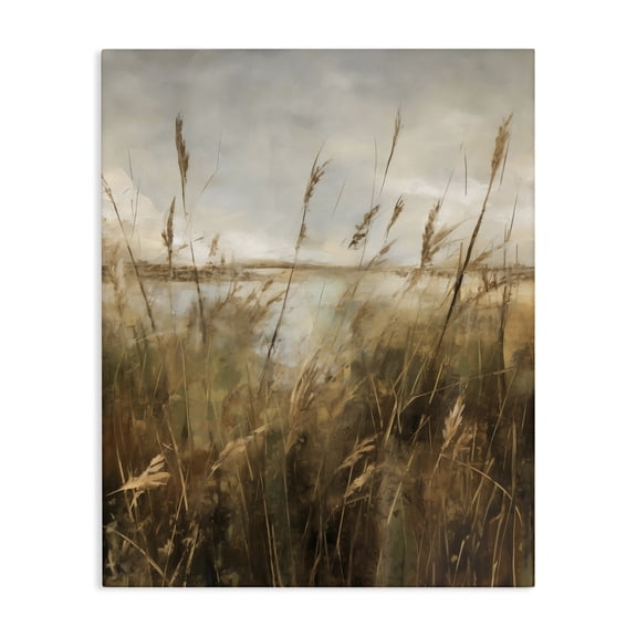 Stupell Industries Transitional Tall Grass Beside Quiet Lake Canvas Art, 16 x 20, by Creative Studio