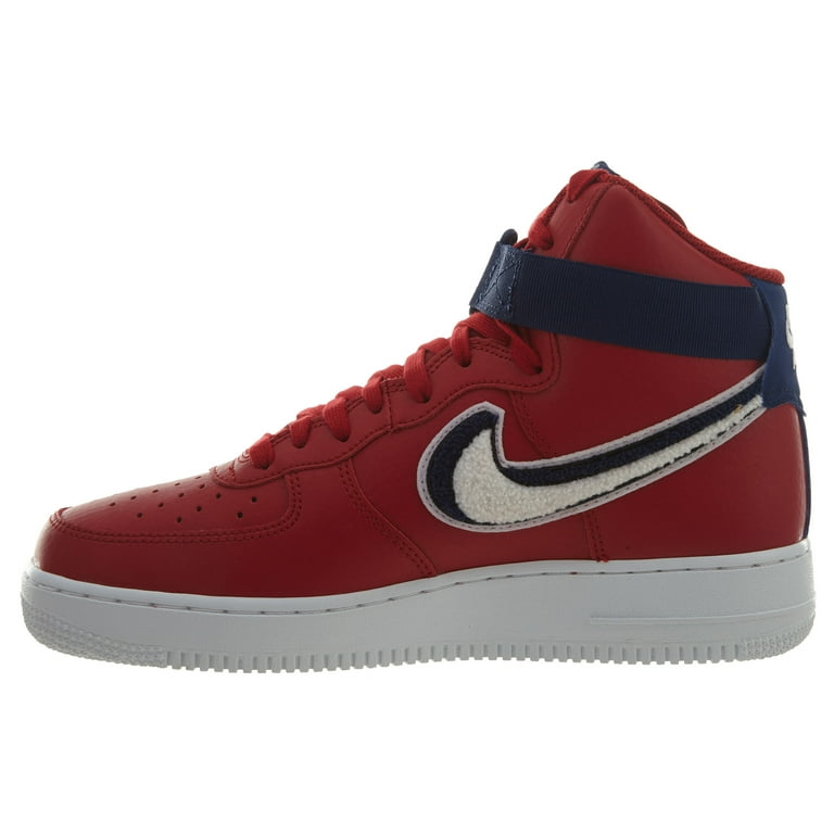 Nike Air Force 1 Sneakers High '07 LV8 Men Sz 11.5 Gym Red White Blue  806403-603