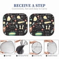 thumbnail image 6 of Naloa Vegetable Quiche 2 Piece Foldable Car Sun Shades, Car Windshield Sunshade, Front Window Sunshade for Car, Truck, SUV - Medium, 6 of 7