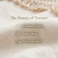 thumbnail image 2 of REGALWOVEN 2 Pcs Decorative Boho Throw Pillow Cover, Modern Textured Tufted Pillow Cover Striped for Couch Bed Sofa White 12" x 20", 2 of 7