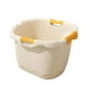 thumbnail image 4 of Cubo de ducha con asiento de apoyo, antideslizante, portátil, cómodo, cubo de baño para bebés, bañera para niños recién nacidos Amarillo S, 4 of 9