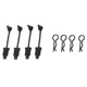 thumbnail image 3 of 16 Piezas Clips de Cuerpo de Goma Carcasa de Retención Bloqueo de Hebilla Fija AR390178 para 1/7 1/8 ARRMA Mojave Limitless Kraton RC Coche, 3 of 9