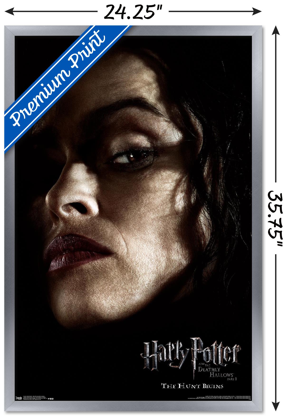 Harry Potter and the Deathly Hallows: Part 1 - Bellatrix One Sheet Wall Poster, 22.375" x 34", Framed