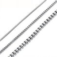 thumbnail image 2 of INFINIQUE CREATIONS Stainless Steel Silver Box Chain - Bracelet and Silver Necklace for Women and Men, 1mm-3mm, 7'-38', Silver - 1 Pack, 2 of 7