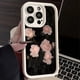 thumbnail image 3 of Funda de silicona con pintura al óleo para iPhone, carcasa con flor rosa blanca para iPhone 11, 12, 13, 14, 15 Pro Max, XS, X, XR, 78 Plus, SE 2020, 3 of 5