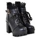 thumbnail image 1 of Chic Black High Heeled Booties For Women Perfect For Casual Occasions Size 9.4Inch 1 Pair, 1 of 4