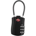 thumbnail image 4 of HUGFEGWE 4pcs Red Suitcase Password Lock for Travel 3 Lock Luggage Lock Wire Rope Travel Bag U2537-17042, 4 of 9