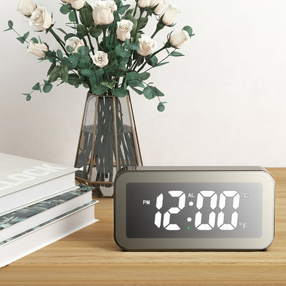 Dvkptbk Digital Alarm Clock 15W Fast Wireless Charger Station for Phone Wake Up Sounds Bedrooms Sleep Timer LED Clock for Bedside Time R Other on Clearance