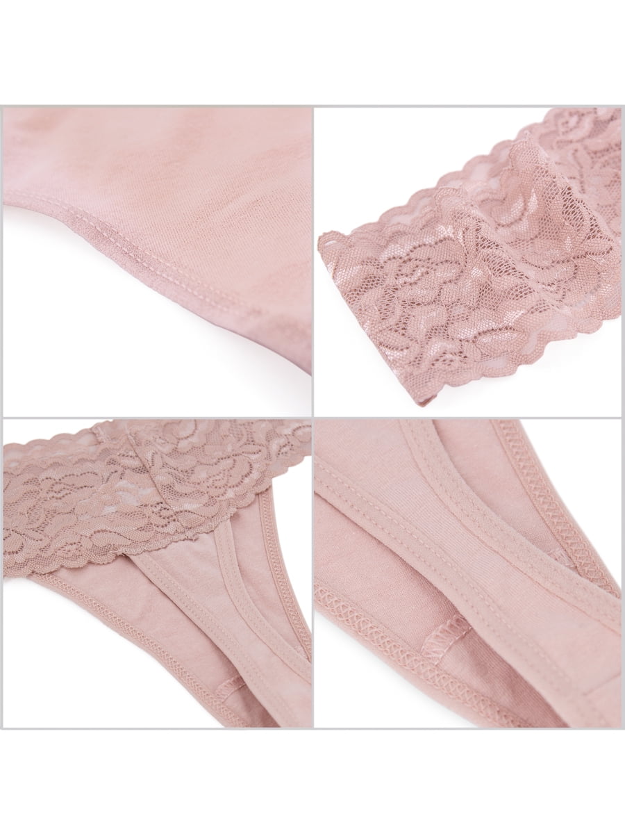 Buy Wink Lace-Trim Thong Panty - Order Panties online 5000000327 - PINK US