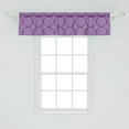 thumbnail image 2 of Ambesonne Purple Mandala Window Valance, Swirl Floral Branch, 54" X 12", White Purple, 2 of 3
