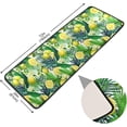 thumbnail image 2 of Dreamtimes Summer Lemon Tropical Hallway Runner Rug 2'x6' Kitchen Rug with Rubber Backing Palm Leaves Fruit Non Slip Entryway Rug Runner Washable Soft Area Rug for Hallway Bedroom Kitchen Decor, 2 of 6