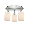 thumbnail image 3 of 516-3C-AC-G342 Innovations Lighting Hadley - 3 Light Flush Mount In Art Deco Style-9.5 Inches Tall and 16.25 Inches Wide-Antique Copper Finish-Clear, 3 of 7