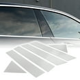 thumbnail image 3 of Door Pillar Window Trim - Car Front Rear Left Right Anti Scratch Sticker Pillar Posts - for Dodge Magnum 2005-2008 Plastic Chrome Silver Tone - 6 Pcs, 3 of 6