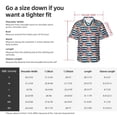 thumbnail image 5 of Rateoe Popcorn Pattern Men’s Hawaiian Shirt – Short Sleeve Button-Down Tropical Beach Shirt, Lightweight & Breathable Casual Aloha Shirt with Pocket,Large, 5 of 7